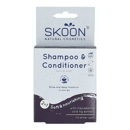 2-in-1 natuurlijke shampoo en conditioner bar met macadamia en vijg