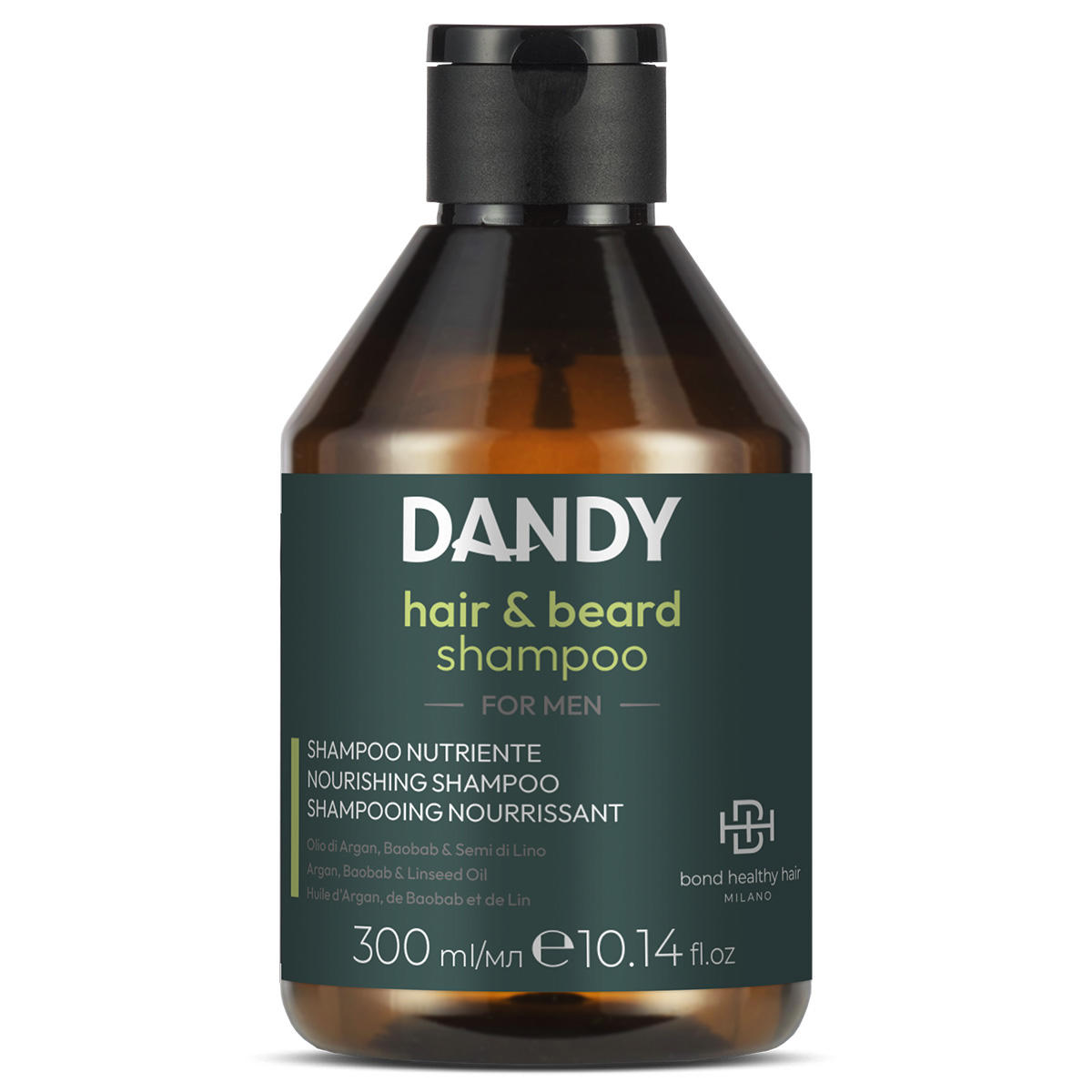 Dandy Nutrient Shampoo met Argan en Baobab olie voor mannen