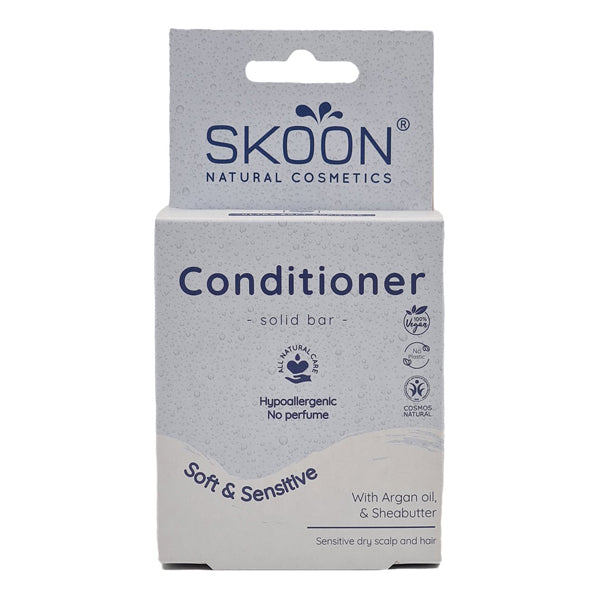 Parfumvrije conditioner bar met arganolie en sheaboter