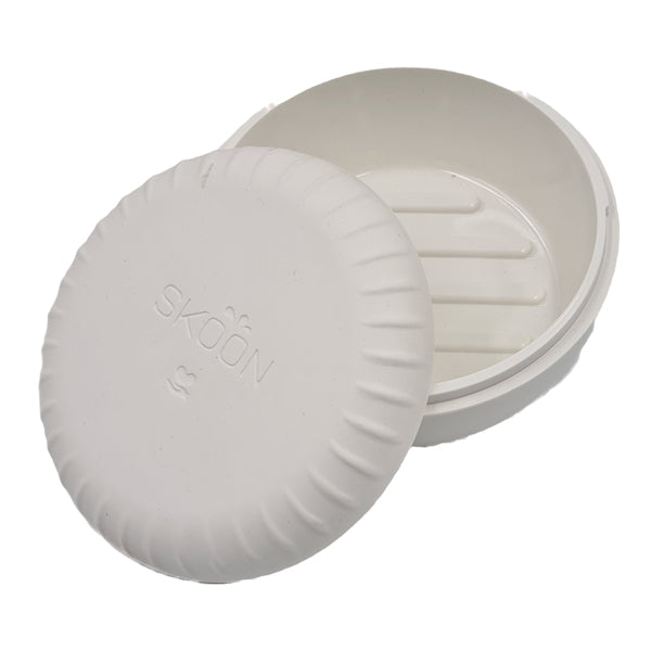 Duurzame bamboe houder Travelbuddy voor haarverzorging bars en conditioners, ideaal voor in de handbagage.